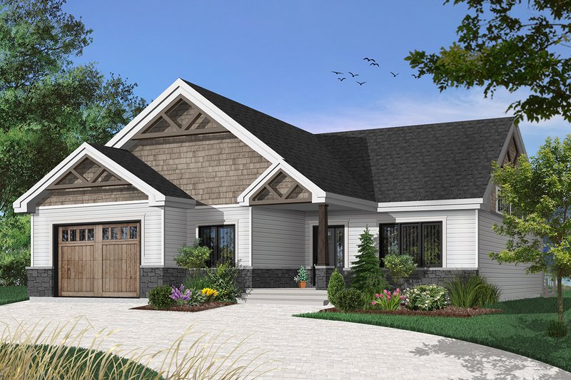 House Design - Craftsman Exterior - Front Elevation Plan #23-2641