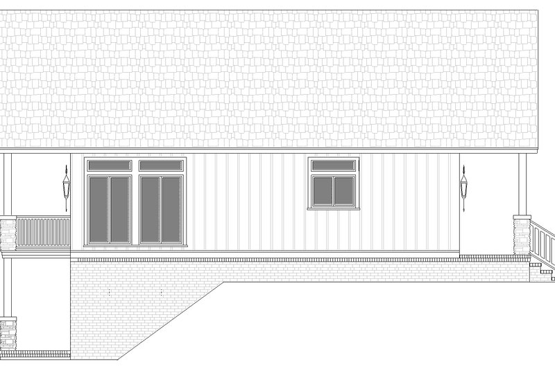House Plan Design - Exterior - Other Elevation 1 for Cottage House Plan #45-619 - 3 bed, 2.5 bath