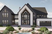 Modern Style House Plan - 4 Beds 4.5 Baths 4271 Sq/Ft Plan #455-528 