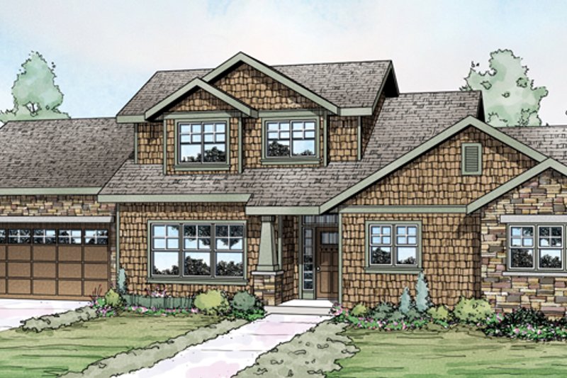 House Plan Design - Craftsman Exterior - Front Elevation Plan #124-881