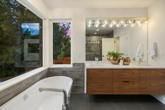 Interior - Master Bathroom for Modern House Plan #1066-3 - 3 bed, 4.5 bath