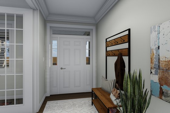Interior - Entry for Traditional House Plan #1060-67 - 3 bed, 2 bath