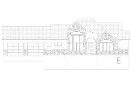 Exterior - Front Elevation 6 for European House Plan #1060-468 - 2 bed, 2 bath