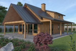 Exterior - Other Elevation for Cabin House Plan #1070-100 - 2 bed, 2 bath