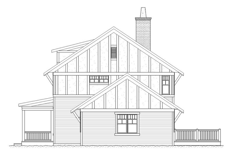 House Plan Design - Right Side Elevation
