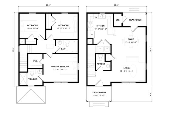 Floor Plan - Main Floor for Victorian House Plan #936-45 - 3 bed, 2.5 bath