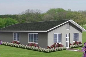 Dream House Plan - Ranch Exterior - Front Elevation Plan #1-148