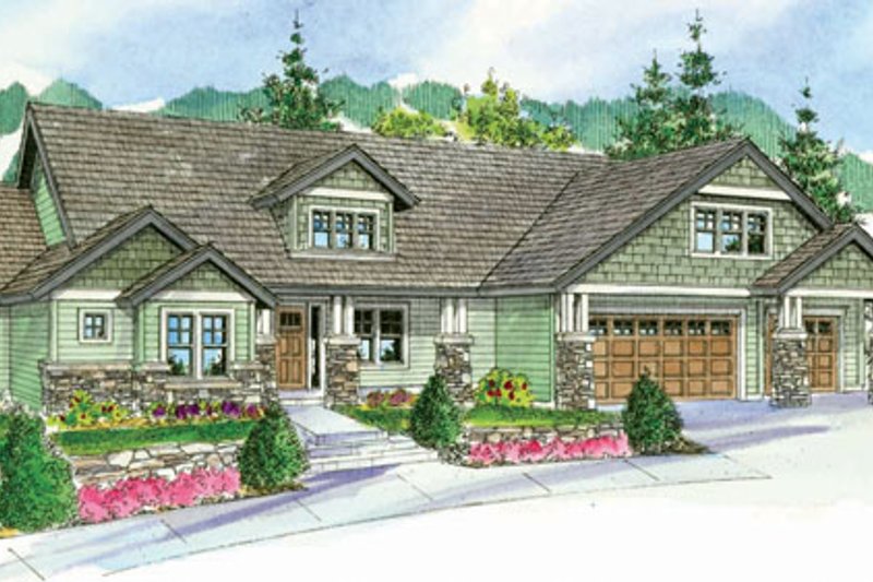 Dream House Plan - Craftsman Exterior - Front Elevation Plan #124-760