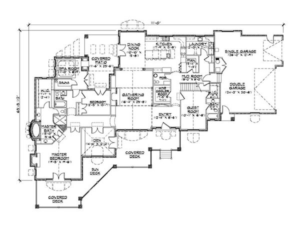 Dream House Plan - European Floor Plan - Main Floor Plan #5-410