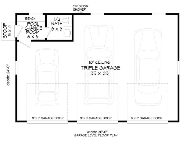 Architectural House Design - Traditional Floor Plan - Main Floor Plan #932-459