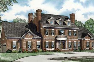Colonial Exterior - Front Elevation Plan #17-2290