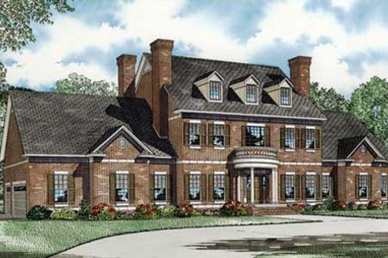 House Plan Design - Colonial Exterior - Front Elevation Plan #17-2290