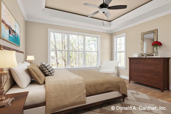 Interior - Master Bedroom for Cottage House Plan #929-1108 - 4 bed, 3 bath