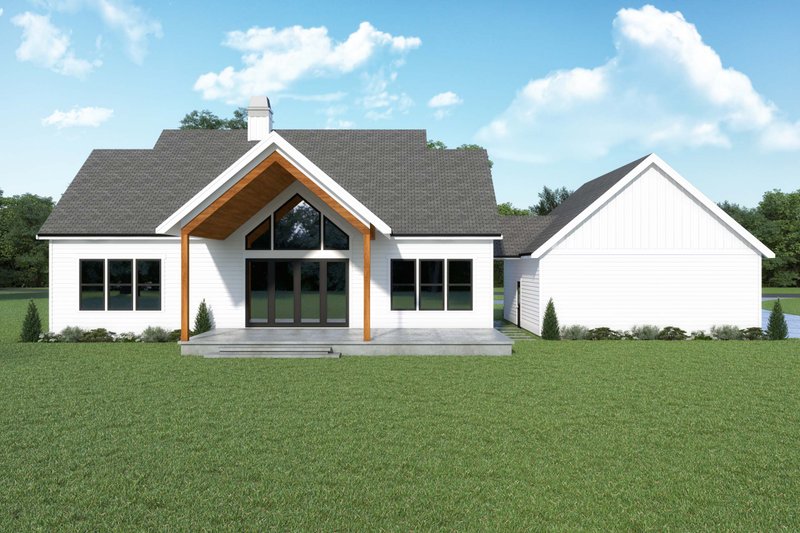 House Plan Design - Exterior - Rear Elevation for Farmhouse House Plan #1070-169 - 5 bed, 3 bath