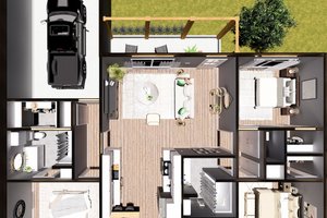 Interior - Other 1 for Traditional House Plan #44-308 - 6 bed, 4 bath