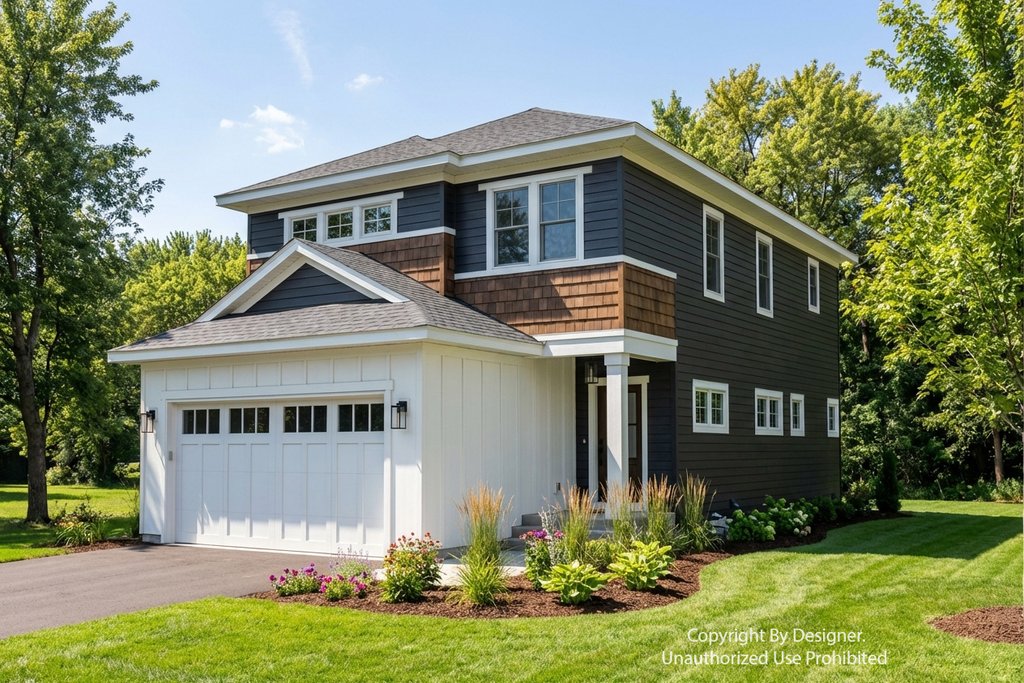 Exterior - Front Elevation 2 for Craftsman House Plan #51-1515 - 3 bed, 2.5 bath