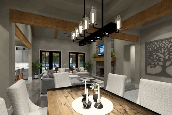 Interior - Dining Room for Cottage House Plan #120-287 - 3 bed, 2.5 bath