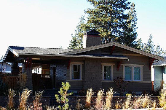 Exterior - Front Elevation 3 for Craftsman House Plan #895-94 - 2 bed, 2 bath