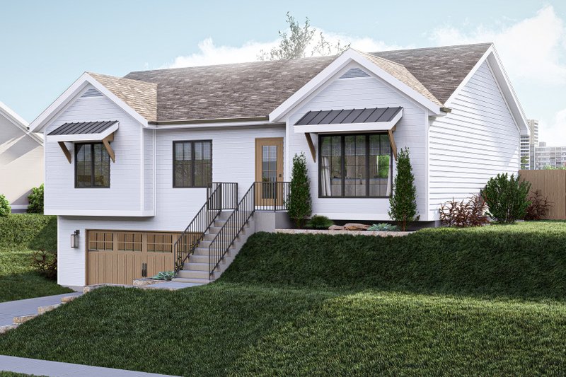 House Blueprint - Exterior - Other Elevation for Modern House Plan #455-445 - 4 bed, 3 bath