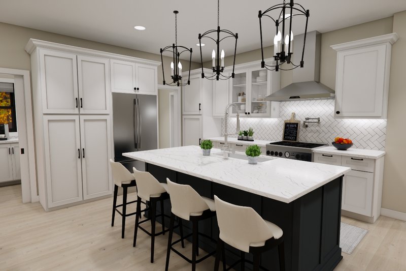 House Design - Interior - Kitchen 2 for Farmhouse House Plan #51-1360 - 4 bed, 3.5 bath