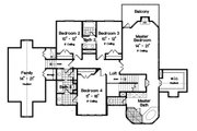European Style House Plan - 4 Beds 3.5 Baths 3464 Sq/Ft Plan #417-353 