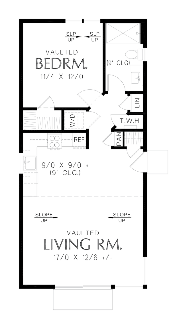 Cottage Floor Plan - Main Floor Plan #48-1179