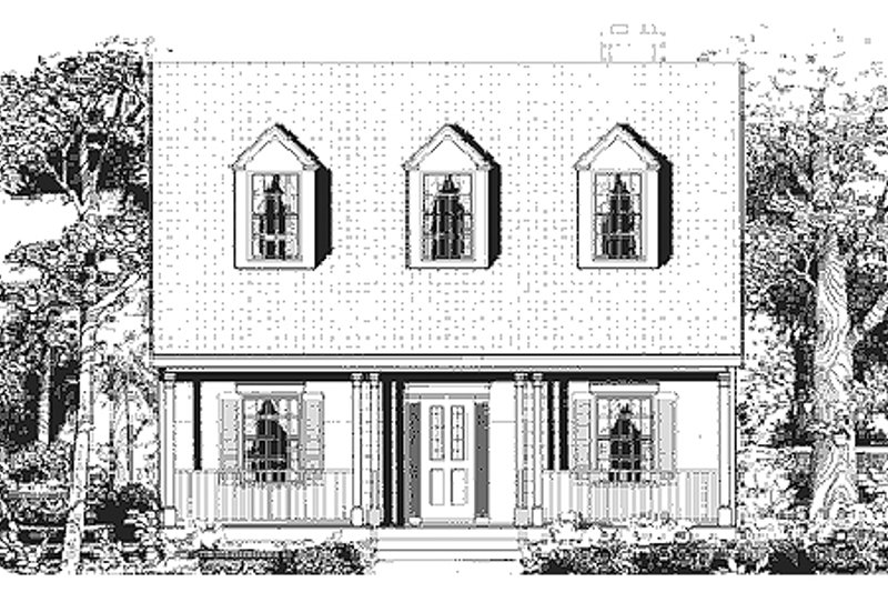 Dream House Plan - Exterior - Other Elevation for Country House Plan #3-152 - 4 bed, 2.5 bath