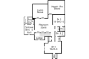 European Style House Plan - 4 Beds 3 Baths 3450 Sq/Ft Plan #15-268 