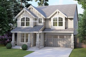 Craftsman Exterior - Front Elevation Plan #53-647