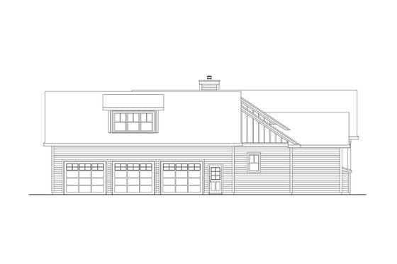 Exterior - Other Elevation 1 for Craftsman House Plan #124-1459 - 4 bed, 3.5 bath