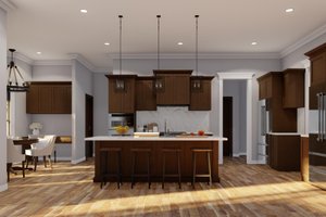 Interior - Kitchen 3 for Ranch House Plan #923-75 - 4 bed, 3 bath