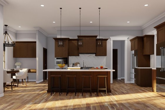 Interior - Kitchen 3 for Ranch House Plan #923-75 - 4 bed, 3 bath