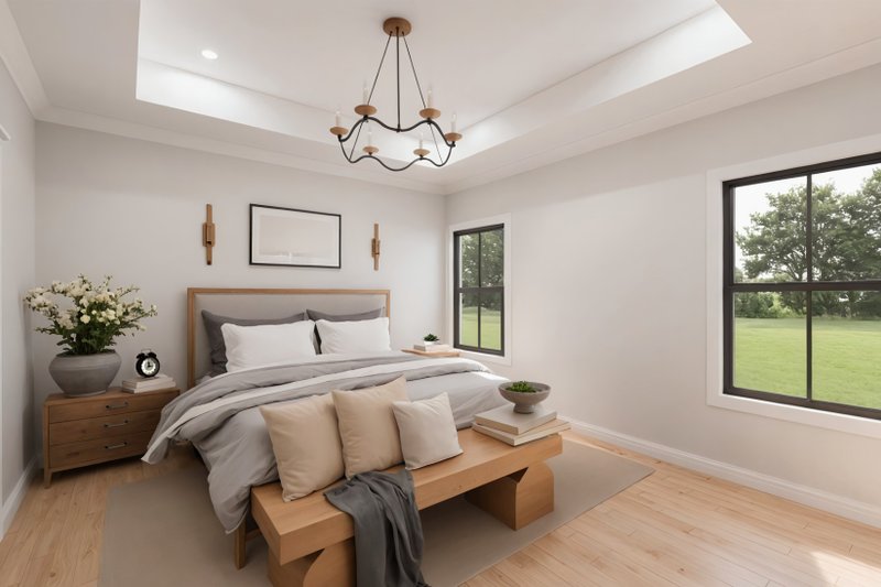 House Design - Interior - Master Bedroom for Farmhouse House Plan #1074-111 - 4 bed, 2 bath