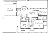 Southern Style House Plan - 3 Beds 2.5 Baths 2147 Sq/Ft Plan #410-385 