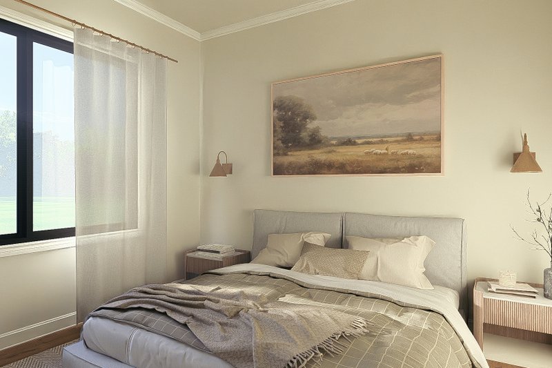 Architectural House Design - Interior - Bedroom for Modern House Plan #1064-460 - 2 bed, 2.5 bath