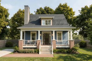 Bungalow Exterior - Front Elevation Plan #79-204