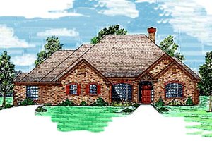 Traditional Exterior - Front Elevation Plan #52-111