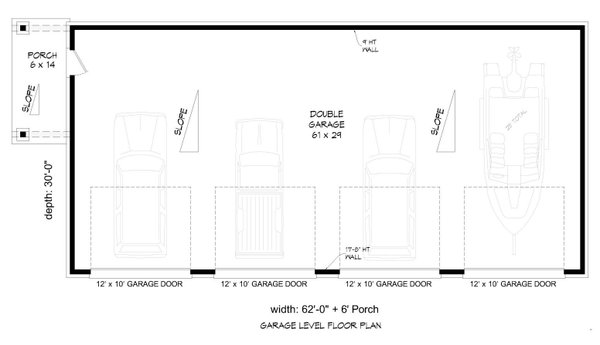 Architectural House Design - Floor Plan - Main Floor for Contemporary House Plan #932-1419, 0 bath