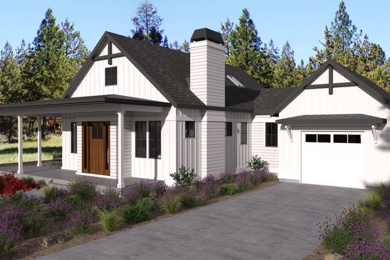 House Design - Photo 3 for Farmhouse House Plan #895-166 - 2 bed, 2 bath