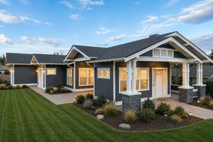 Home Plan - Exterior - Front Elevation for Craftsman House Plan #895-168 - 3 bed, 2.5 bath