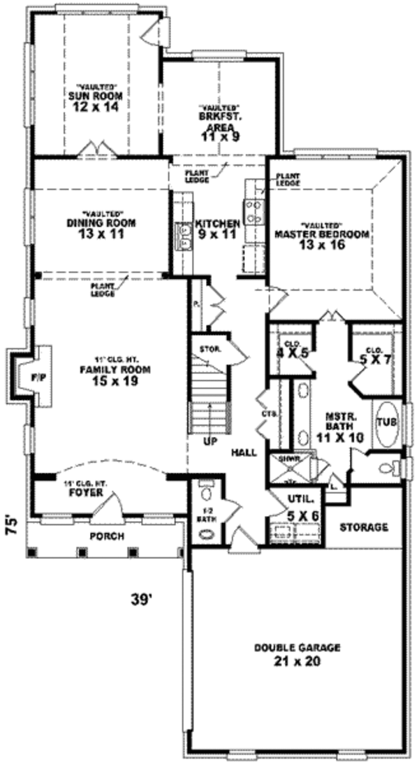 European Floor Plan - Main Floor Plan #81-859