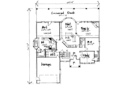 European Style House Plan - 5 Beds 3 Baths 4342 Sq/Ft Plan #308-110 