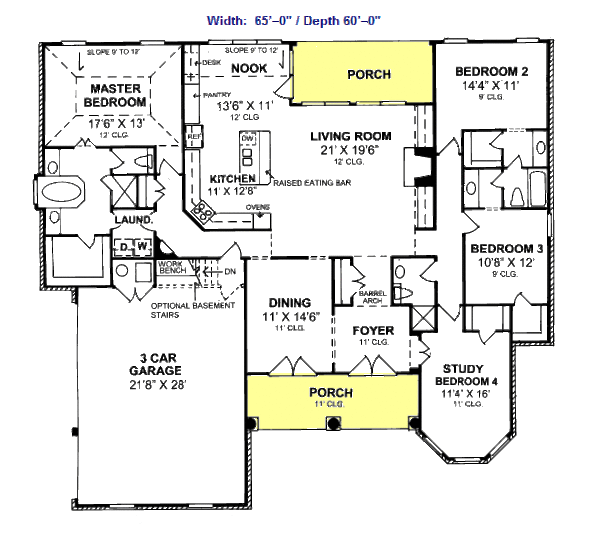 Traditional Floor Plan - Main Floor Plan #20-363