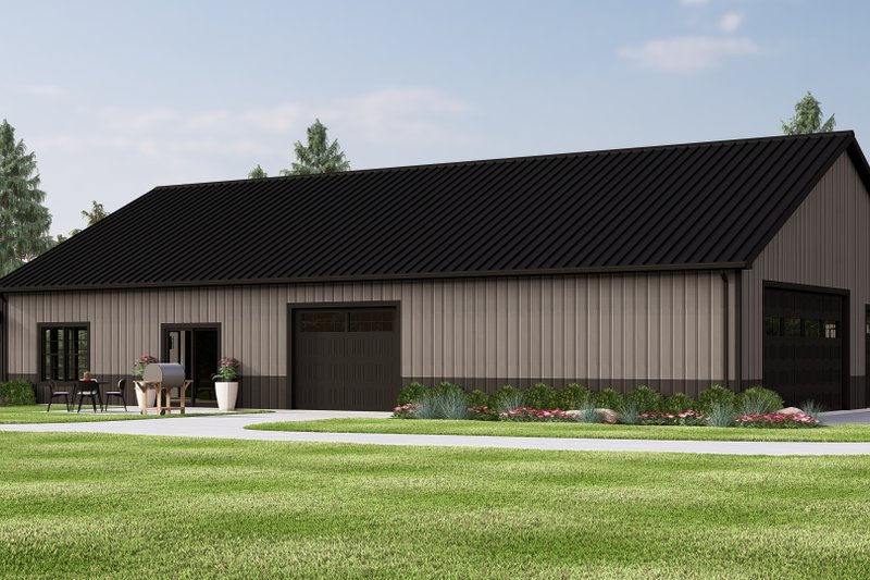 House Plan Design - Exterior - Other Elevation 2 for Barndominium House Plan #1064-429 - 3 bed, 2 bath
