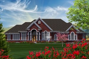 Traditional Exterior - Front Elevation Plan #70-1183