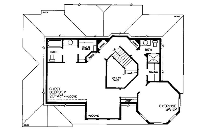 House Blueprint - Floor Plan - Other Floor for Victorian House Plan #72-372 - 4 bed, 6 bath