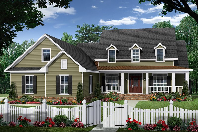 Architectural House Design - Ranch Exterior - Front Elevation Plan #21-453