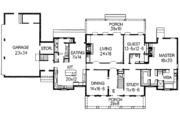 Southern Style House Plan - 4 Beds 3.5 Baths 3723 Sq/Ft Plan #15-261 