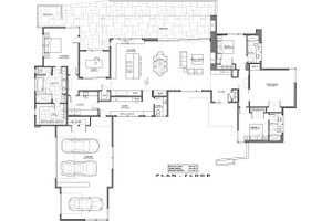 Floor Plan - Main Floor for Modern House Plan #892-26 - 3 bed, 3.5 bath