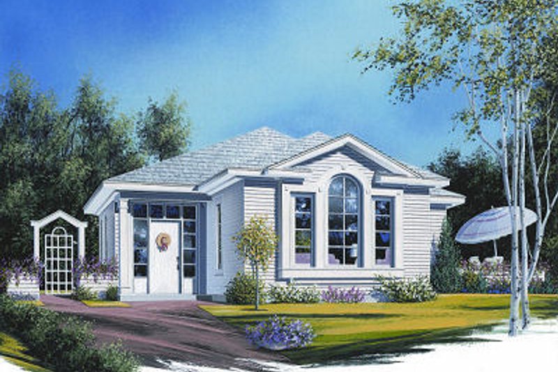 House Blueprint - Cottage Exterior - Front Elevation Plan #23-683
